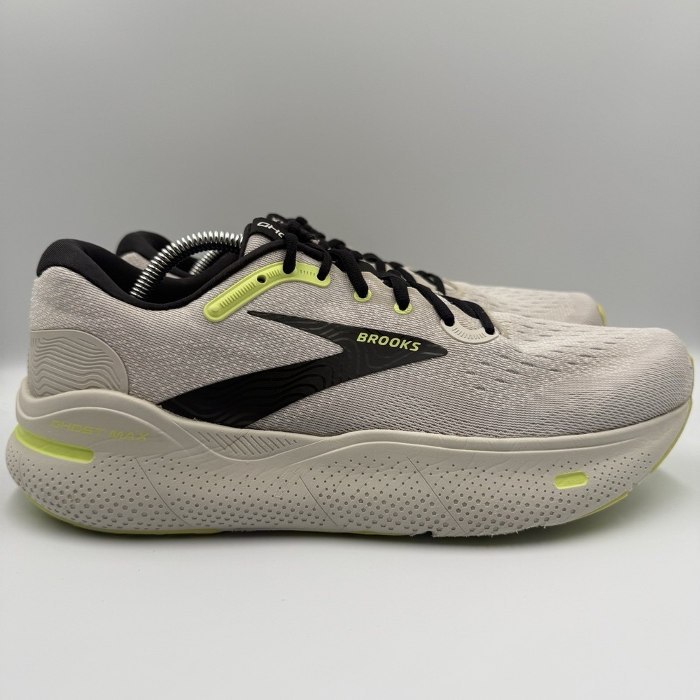 Brooks Ghost Max Gray Running Shoes Men's Size 11 Walking Sneakers 1104061D071